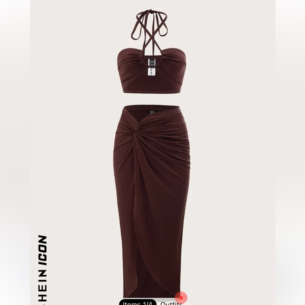 SHEIN skirt and top matching set